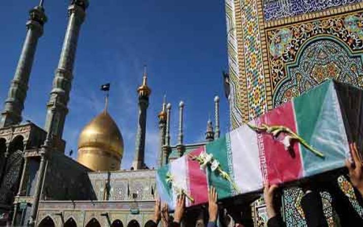 پیکرهای مطهر چهار شهید در استان قم تشییع شد پیکرهای مطهر چهار شهید در استان قم تشییع شد